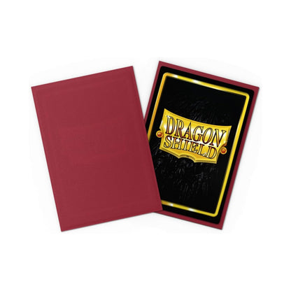 Dragon Shield Japanese Size Matte Card Sleeves Blood Red 60 Count Trading Card Sleeves