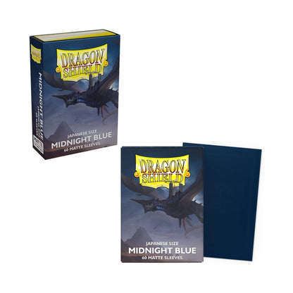 Dragon Shield Japanese Size Matte Card Sleeves Midnight Blue 60 Count Trading Card Sleeves