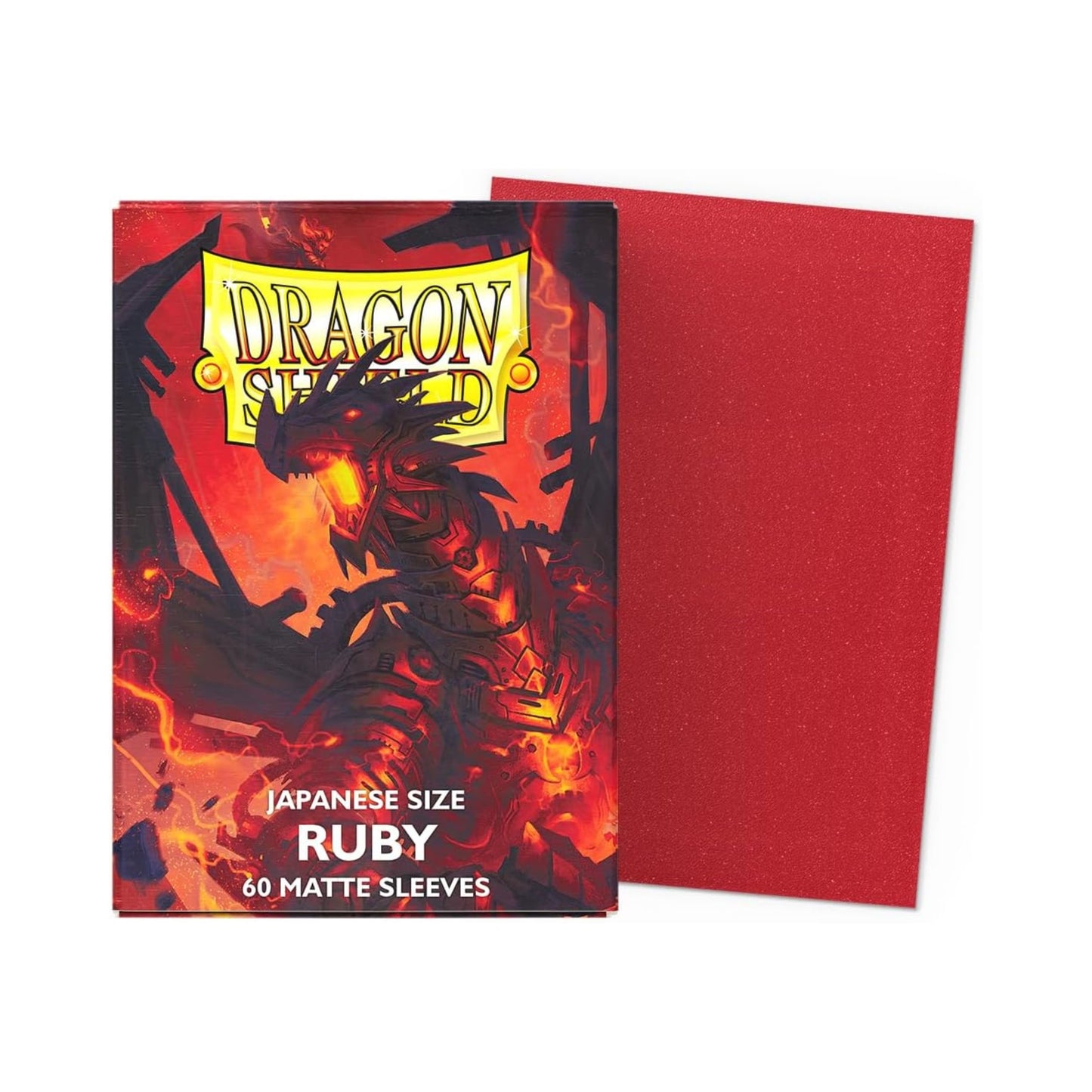 Dragon Shield Ruby 60 Count Japanese Size Trading Card Sleeves