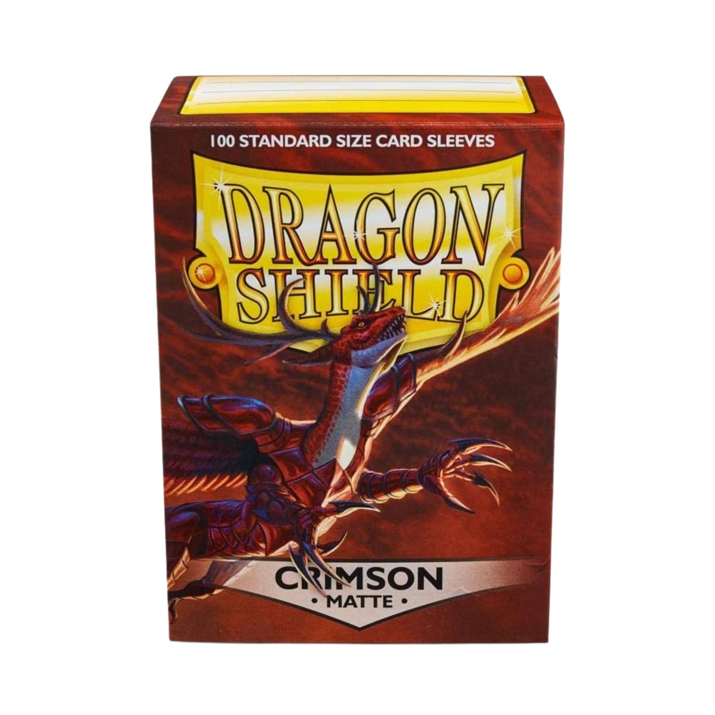 Dragon Shield Card Sleeves Crimson Matte 100ct Durable TCG Sleeves for Card Games