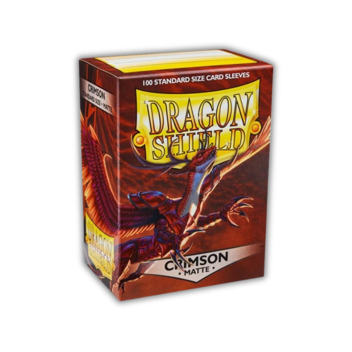 Dragon Shield Card Sleeves Crimson Matte 100ct Durable TCG Sleeves for Card Games
