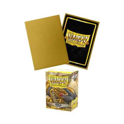 Dragon Shield Card Sleeves Gold Matte 100ct Standard Size Trading Card Protectors