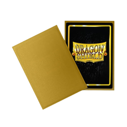 Dragon Shield Card Sleeves Gold Matte 100ct Standard Size Trading Card Protectors