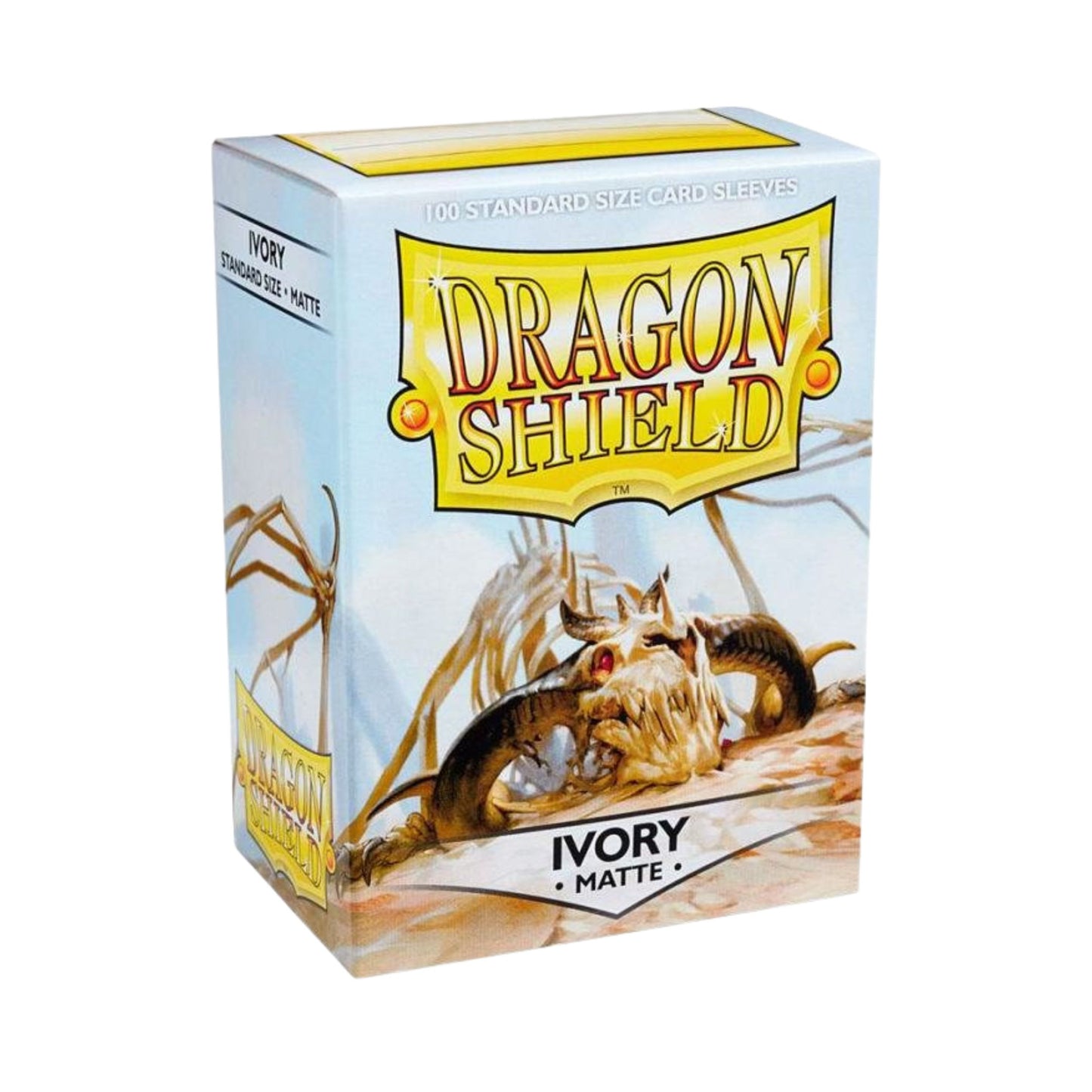 Dragon Shield Card Sleeves Ivory Matte 100ct Standard Size Trading Card Protectors
