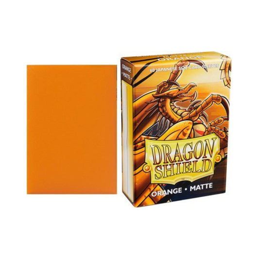 Dragon Shield Japanese Matte Orange Card Sleeves, 60 Count, Japanese Size Trading Card Protectors for Yu-Gi-Oh! and Cardfight!! Vanguard