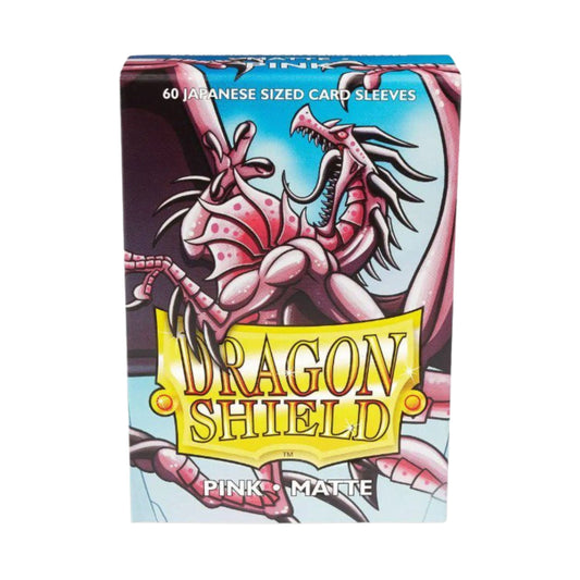 Dragon Shield Japanese Matte Pink Card Sleeves, 60 Count, Japanese Size Trading Card Protectors for Yu-Gi-Oh! and Cardfight!! Vanguard