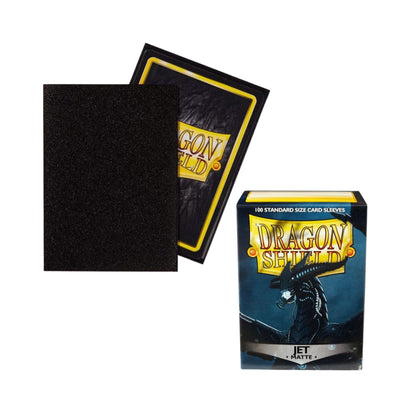 Dragon Shield Card Sleeves Jet Matte 100ct Durable TCG Sleeves for Card Games