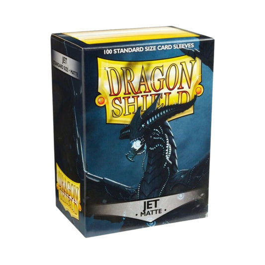 Dragon Shield Card Sleeves Jet Matte 100ct Durable TCG Sleeves for Card Games