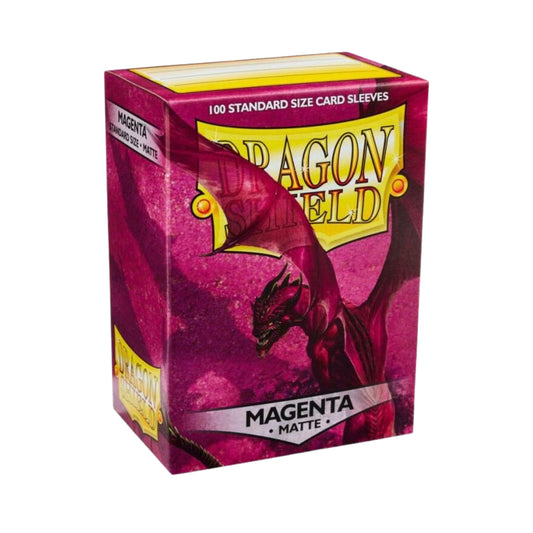 Dragon Shield Card Sleeves Magenta Matte 100ct Trading Card Protectors