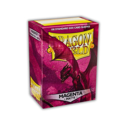 Dragon Shield Card Sleeves Magenta Matte 100ct Trading Card Protectors