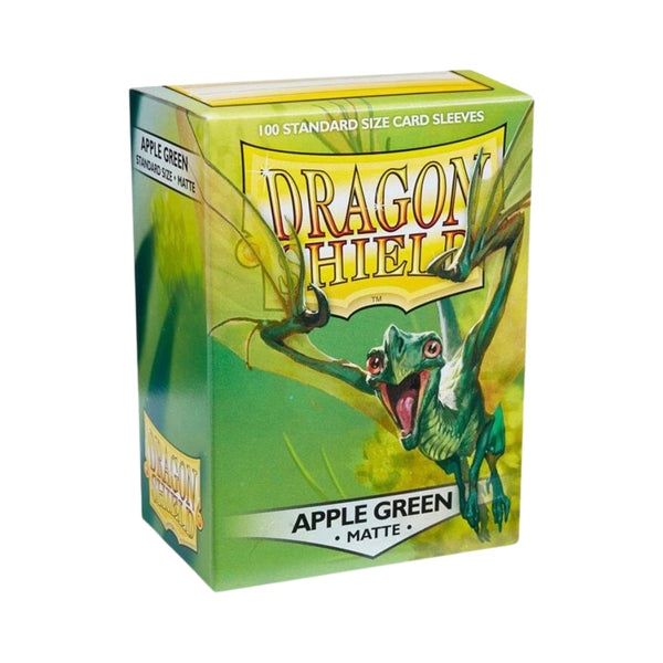 Dragon Shield Card Sleeves Standard Size Matte Apple Green 100ct Trading Card Protectors