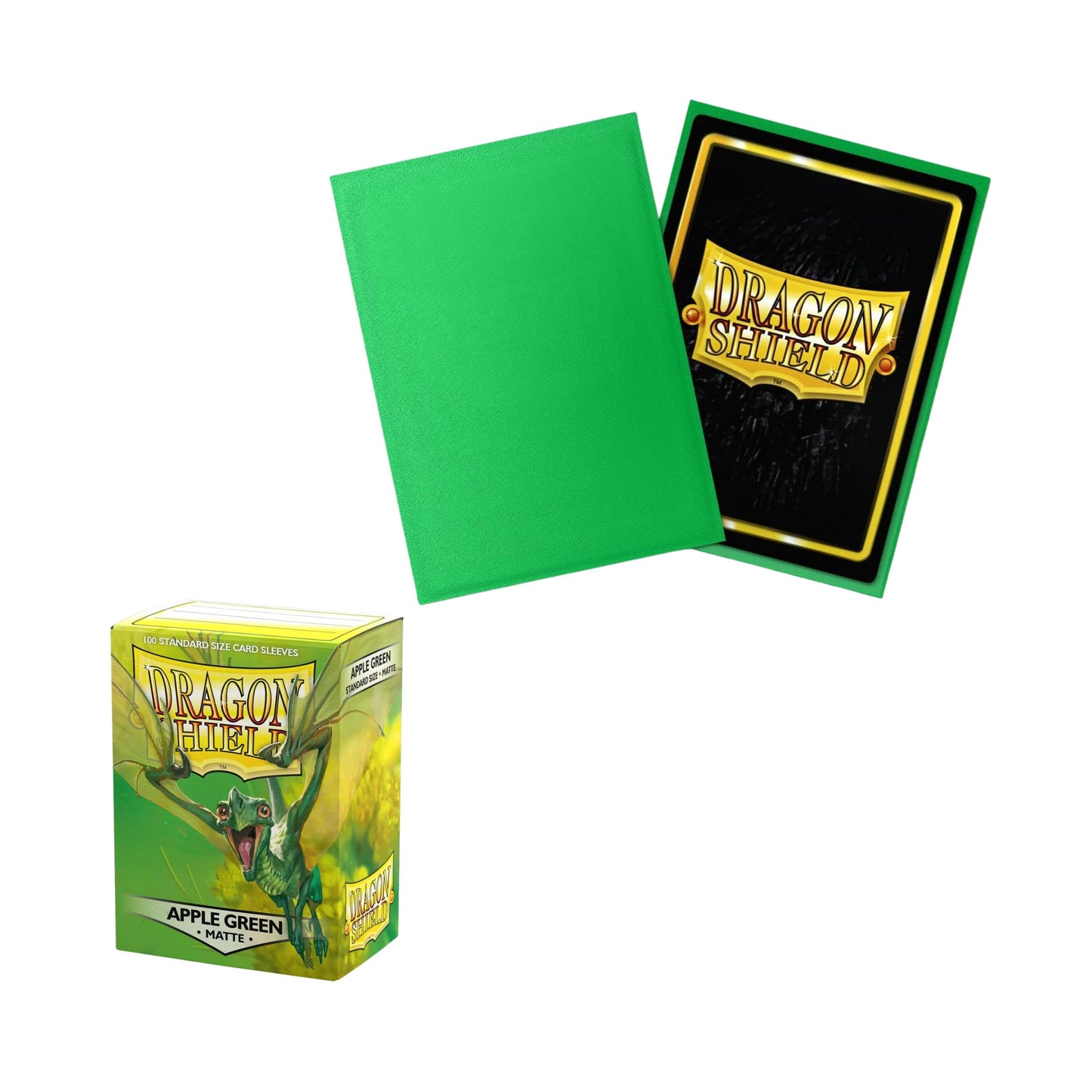 Dragon Shield Card Sleeves Standard Size Matte Apple Green 100ct Trading Card Protectors