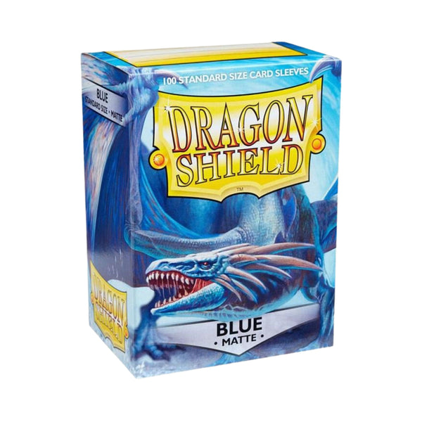 Dragon Shield Card Sleeves Standard Size Matte Blue 100ct Durable TCG Sleeves for Card Games