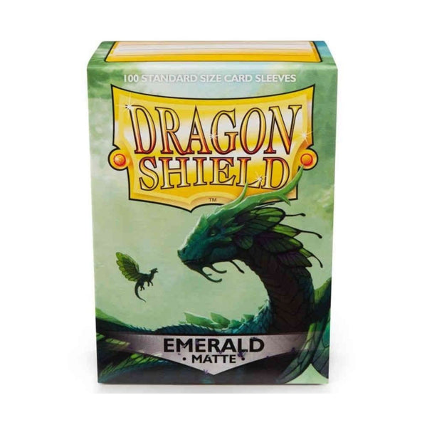 Dragon Shield Card Sleeves Standard Size Matte Emerald 100ct (Pre-Order)