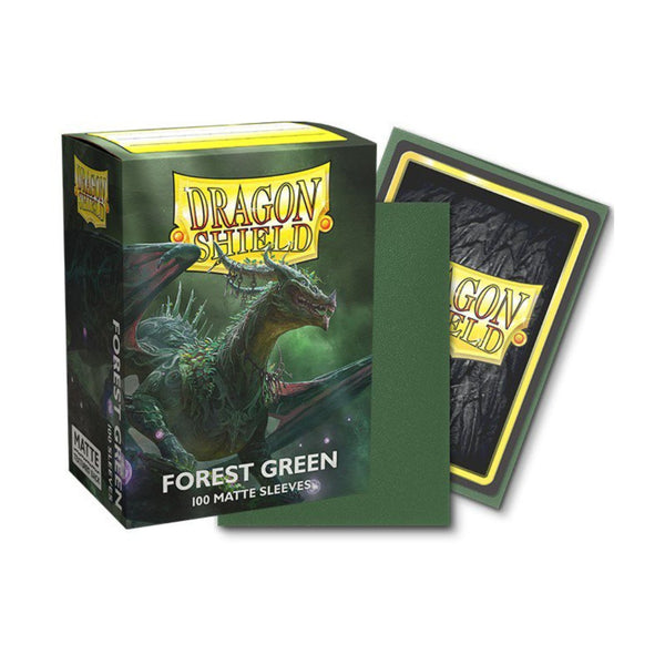Dragon Shield Standard Matte Card Sleeves Forest Green 100 Count, Textured Trading Card Sleeves for MTG, Pokémon, Lorcana, Flesh and Blood, Durable Protective Deck Sleeves (PRE-ORDER)