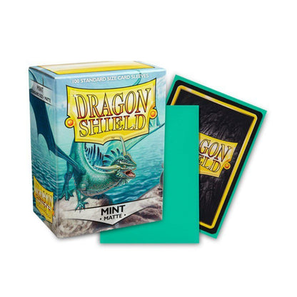Dragon Shield Matte Mint Card Sleeves 100 Count Standard Size, Textured Protective Trading Card Sleeves for MTG, Pokémon, Lorcana, Flesh and Blood, Durable Deck Protector Sleeves