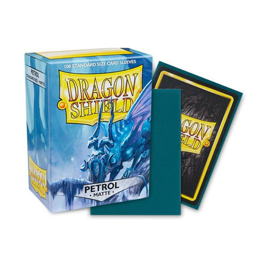 Dragon Shield Sleeves Matte Petrol 100CT Standard Size Card Sleeves for MTG, Pokémon, Lorcana, Flesh and Blood, Textured Matte Finish, Durable Protective Trading Card Sleeves (PRE-ORDER)