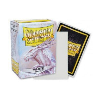 Dragon Shield Standard Matte Card Sleeves White 100 Count, Textured Trading Card Protector Sleeves for MTG, Pokemon, Lorcana, Flesh and Blood, Durable Deck Protection (PRE-ORDER)