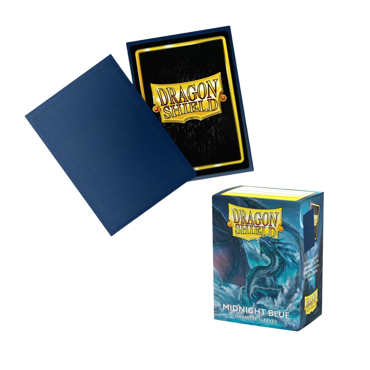Dragon Shield card Sleeves Midnight Blue Matte 100ct Durable TCG Sleeves for Card Games