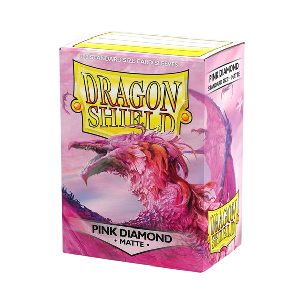 Dragon Shield Card Sleeves Pink Diamond Matte 100ct Trading Card Protectors