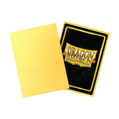 Dragon Shield Card Sleeves Yellow Matte Standard Size Trading Card Protectors, 100ct