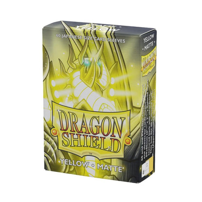 Dragon Shield Yellow Matte Japanese size 60 card sleeves pack.