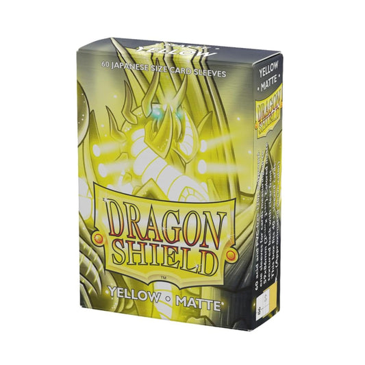 Dragon Shield Yellow Matte Japanese size 60 card sleeves pack.