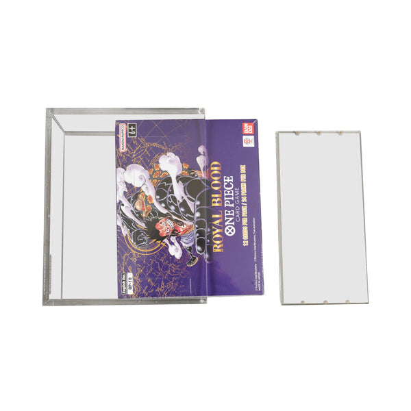 ER Acrylic Case Display for Bandai One Piece TCG Booster Box English – Clear Protective Storage Box, Durable Acrylic Cover for Collectible Card Game Display (148 x 68 x 122 mm Inner) (PREORDER - Release Date June)