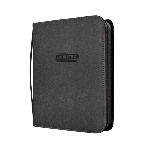 ER Shield 216 Toploader Card Binder Black – Trading Card Storage Album for Pokémon, MTG, Sports Cards – Holds 216 Top Loaders – Premium Zipper Binder Case (PPRE-ORDER JUNE)