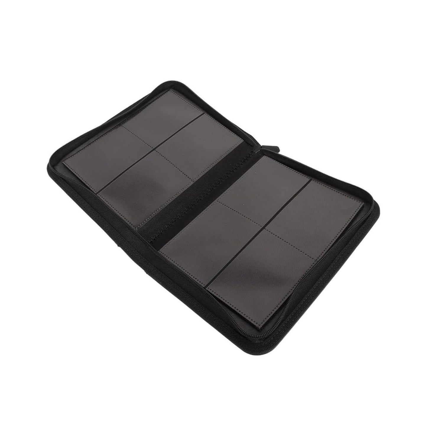 ER Top Loader Binder 2x2 for 160 Cards Black – Zipper Trading Card Album with 4-Pocket Pages, Compact Card Storage Binder for Sports Cards, TCG, Collectibles & Standard Size Cards (PREORDER - Release Date June)