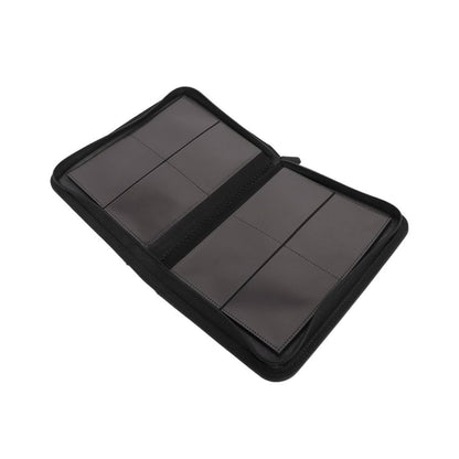 ER Top Loader Binder 2x2 for 160 Cards Black – Zipper Trading Card Album with 4-Pocket Pages, Compact Card Storage Binder for Sports Cards, TCG, Collectibles & Standard Size Cards (PREORDER - Release Date June)