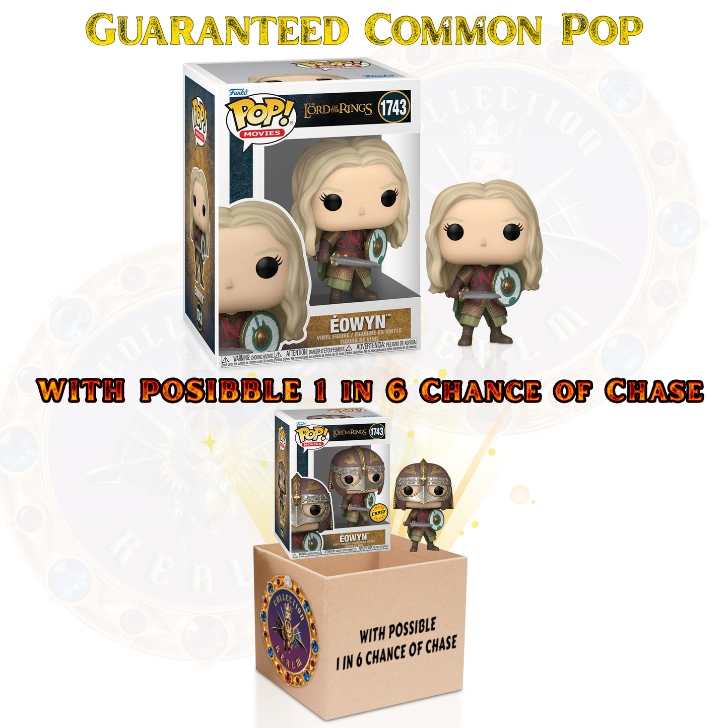 Eowyn (Battle) #1743 Funko Pop! Movies The Lord of the Rings - 1:6 CHANCE OF CHASE Collectible Vinyl Figure (PRE-SALE)