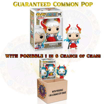 Yamato #1316 Funko Pop! Animation: One Piece - 1 in 6: CHANCE OF CHASE - Collectible Exclusive Vinyl Figure with Window Display Box