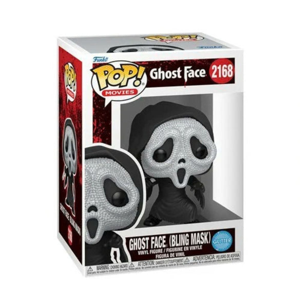Scream Ghost Face Bling Mask Glitter Funko Pop! Vinyl Figure #2168 Horror Movie Collectible Sparkle Slasher Figurine (PRE-ORDER)