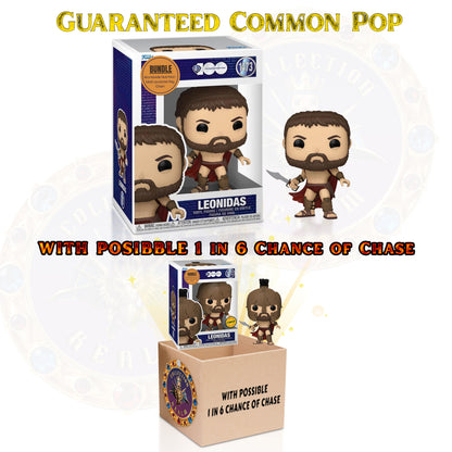 Leonidas #1473 Funko Pop! Movies: 300 - WB 100 Celebrating Every Story - 1 in 6: CHANCE OF CHASE - Collectible Vinyl Figure with Window Display Box