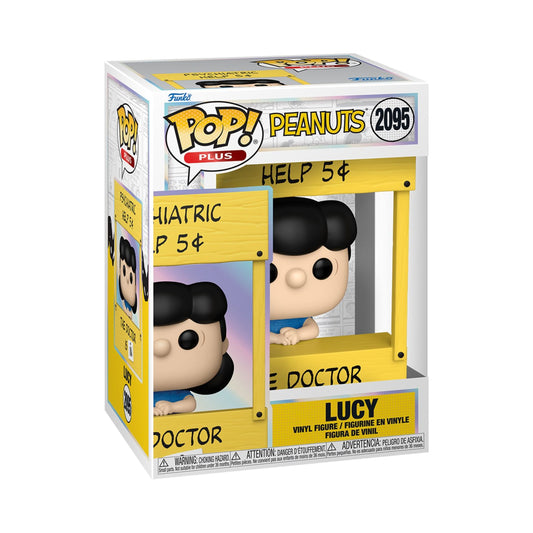 Lucy with Doctor Stand #2095 Funko Pop! Plus Peanuts - Approx. 5 1/4" Collectible Vinyl Figure Bundled with Display Box Protector Case