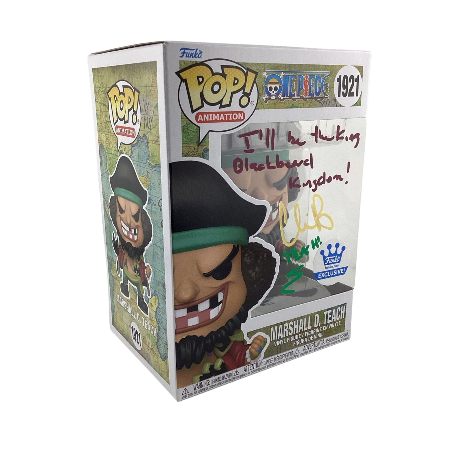 Funko Pop! One Piece - Marshall D. Teach - Funko Excl Signed Chris R #1921