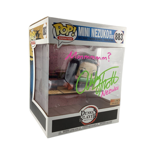 Funko Pop! Deluxe: Demon Slayer: Kimetsu no Yaiba- Mini Nezuko Signed Abby T#833