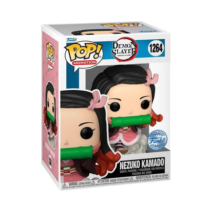 Nezuko Kamado Funko Pop! Animation Demon Slayer Kimetsu no Yaiba - Special Edition - Approx. 4" Collectible Vinyl Figure #1264 with Display Box Protector Case (PRE-SALE)