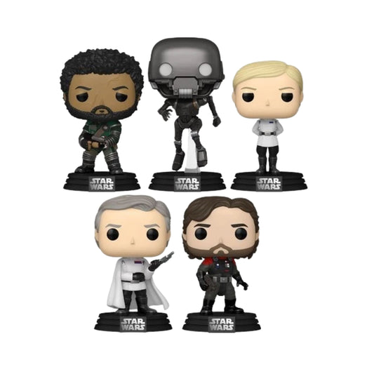 Star Wars Funko Pop! Set of 5 (Cassian Andor #782, Saw Gerrera #783, Supervisor Dedra Meero #784, Director Orson Krennic #785, and K-2SO #786) Collectible Bobblehead Figures - Estimated Arrival: Aug. 2025 (PRE-SALE)