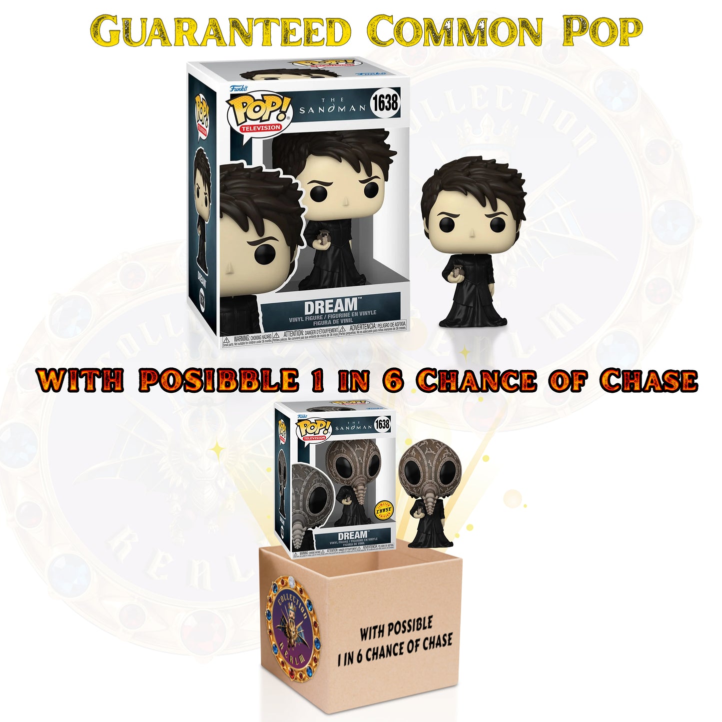 Dream #1638 Funko Pop! Television: The Sandman - 1:6 CHANCE OF CHASE Collectible Vinyl Figure (PRE-SALE)