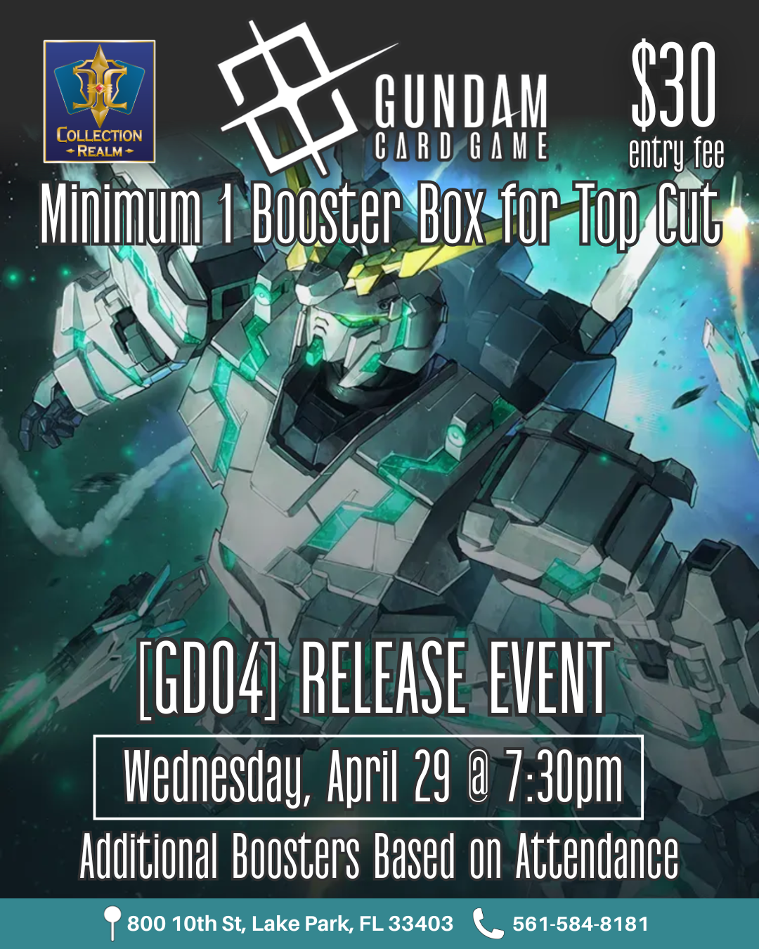 Gundam Card Game GD04 Release Event – April 29, 2026 | Wednesday, 7:30PM