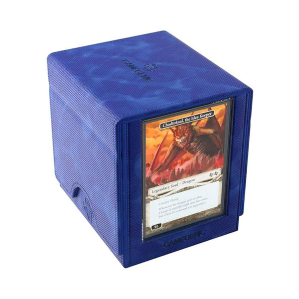 GameGenic Sidekick Pro XL Deck Box 100 Plus Cards Blue Trading Card Storage Case