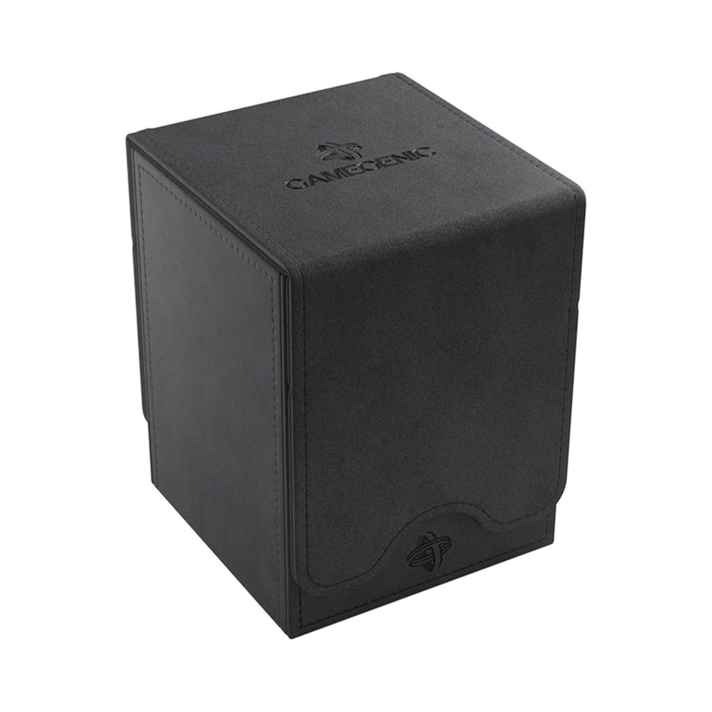 GameGenic Squire Convertible black deck box for up to 100 double sleeved trading cards