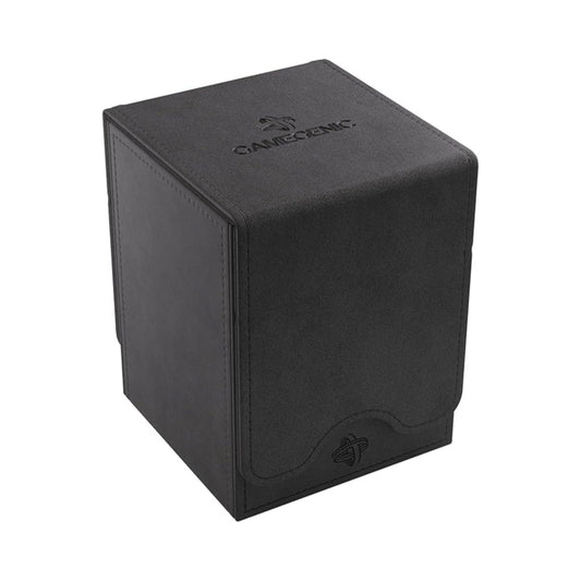 GameGenic Squire Convertible black deck box for up to 100 double sleeved trading cards