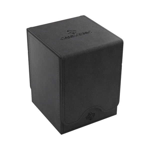 GameGenic Squire Convertible black deck box for up to 100 double sleeved trading cards
