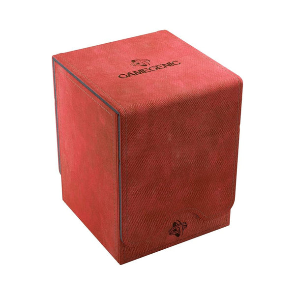 GameGenic Squire Convertible red deck box for up to 100 double sleeved trading cards