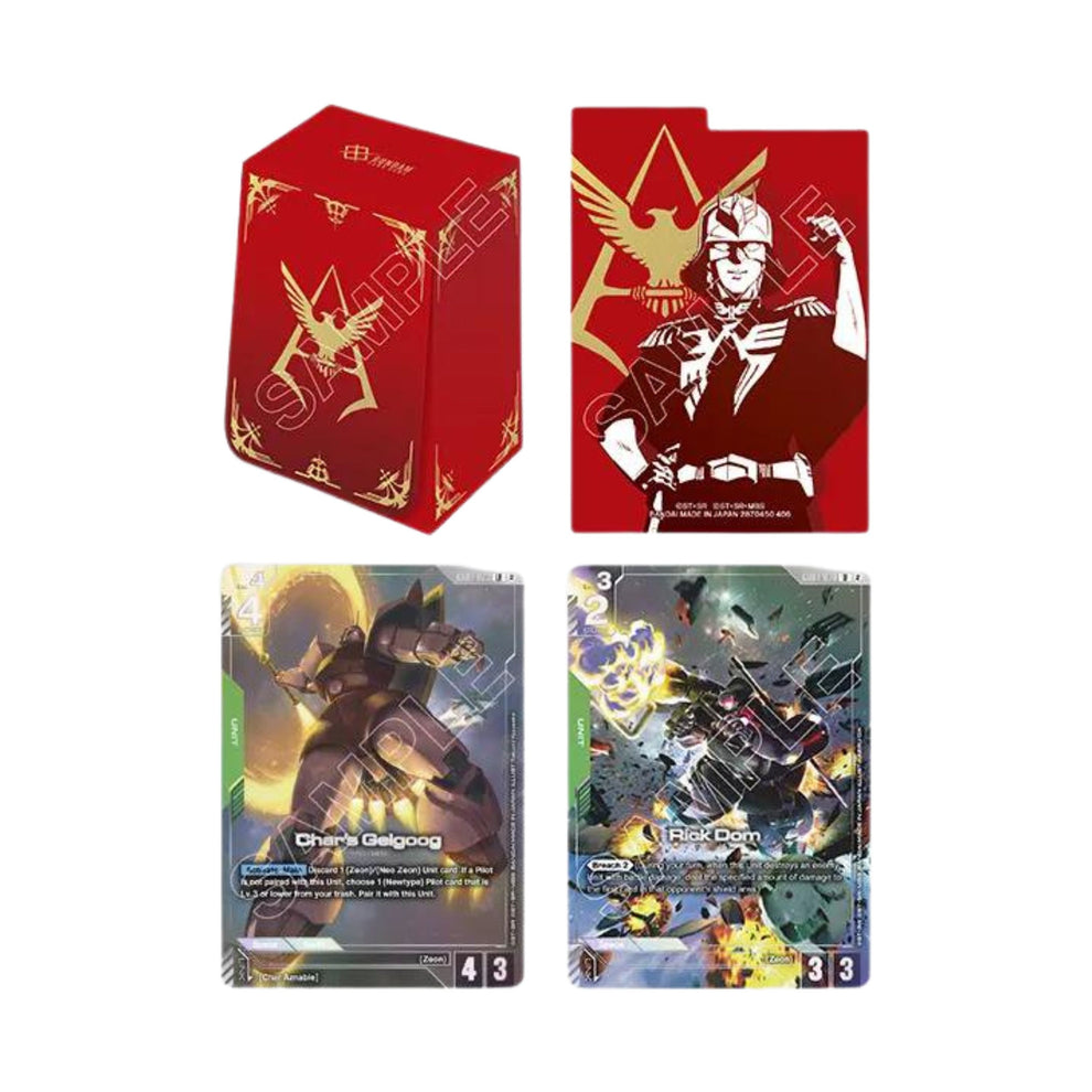 Gundam Card Game Official Card Case Set 02 Deck Box with Promo Cards a ...