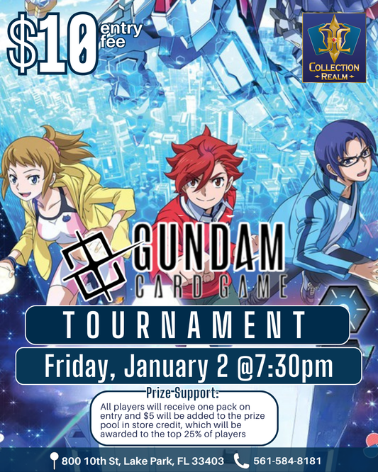 Gundam Card Game Tournament – January 2 (Friday, 7:30 PM)