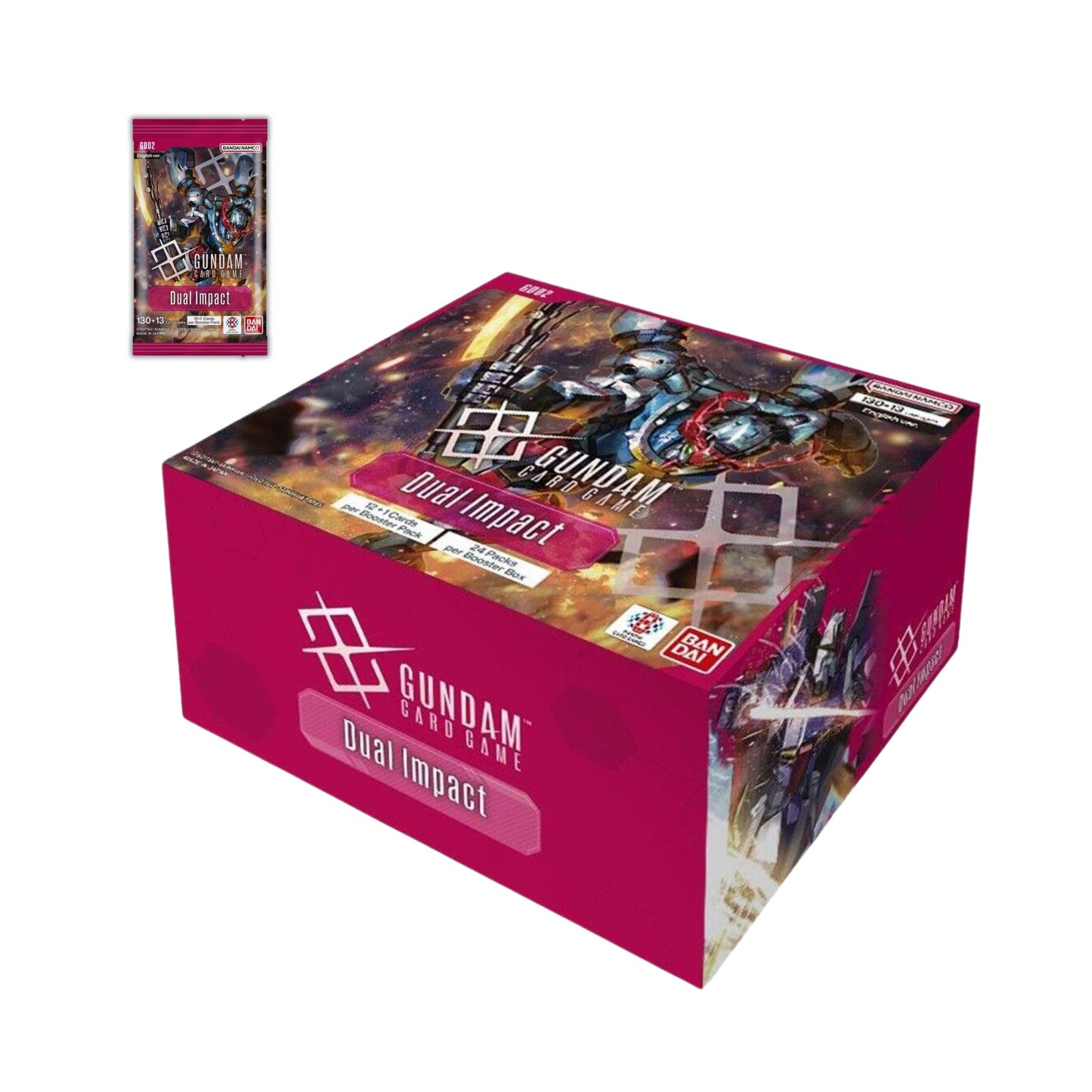 Gundam TCG Dual Impact GD02 Booster Box 24 Packs Collectible Card Game
